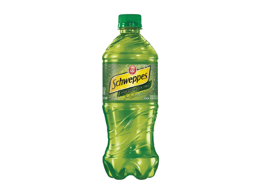 Can or bottle of ginger ale
