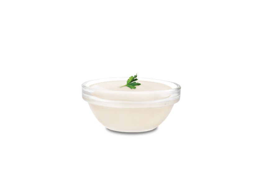 Portion of sesame tahini sauce